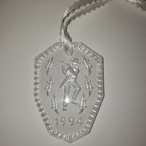 Vintage Waterford Crystal Christmas Ornament, 1994